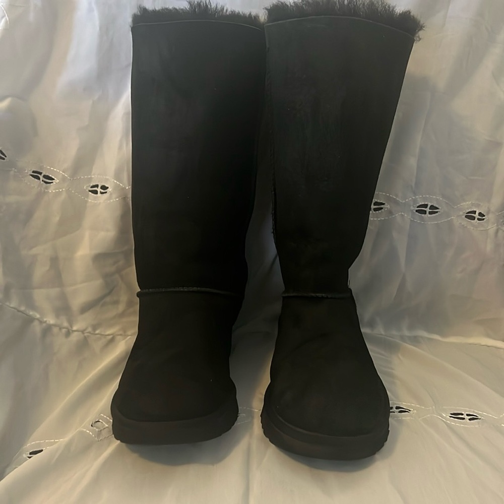 UGG Tall Black Leather Boots